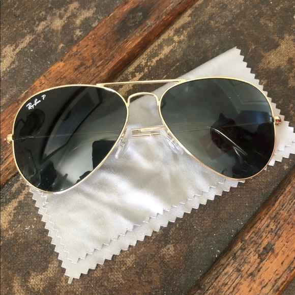 Ray-Ban Accessories - Ray ban polarized sunglasses black/gold